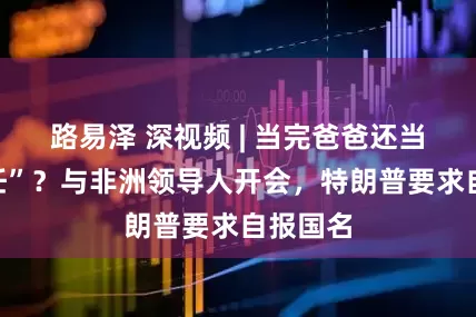 路易泽 深视频 | 当完爸爸还当“班主任”？与非洲领导人开会，特朗普要求自报国名