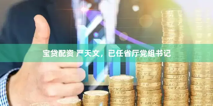 宝贷配资 严天文，已任省厅党组书记