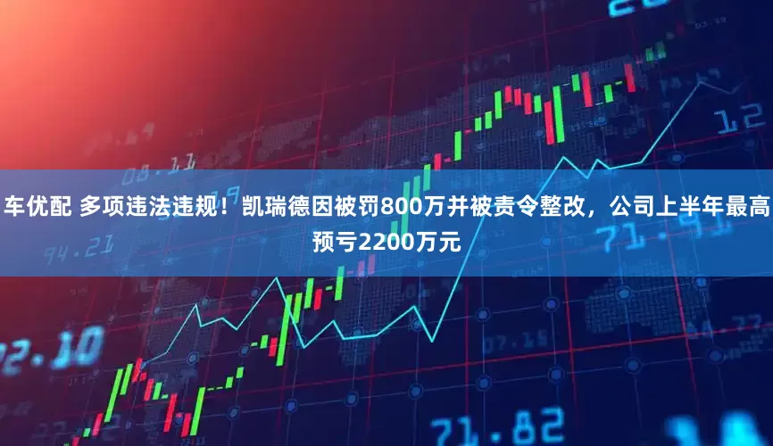 车优配 多项违法违规！凯瑞德因被罚800万并被责令整改，公司上半年最高预亏2200万元